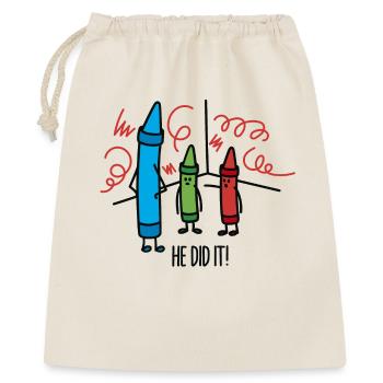 He did it - wasco crayons - Gift Bag 40 x 50 cm - nature - Front