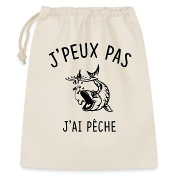 Je peux pas j'ai pêche  - Sac cadeau 40 x 50 cm - nature - Devant