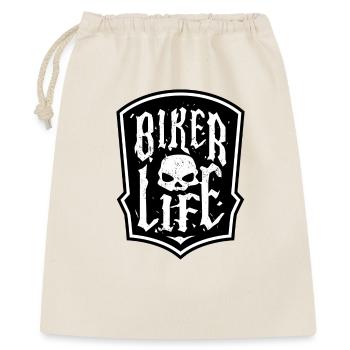 Biker moto motos crâne déclaration - Sac cadeau 40 x 50 cm - nature - Devant