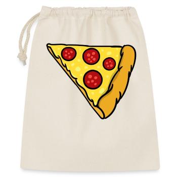 Look partenaire | Pizza amour couple couple drôle - Sac cadeau 40 x 50 cm - nature - Devant