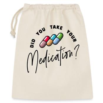 Pillen Krankenschwester Medizin Pfleger Fürsorge - Geschenkbeutel aus Baumwolle (40 x 50 cm) - Natur - Vorne