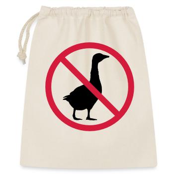 Goose forbidden sign - Gift Bag 40 x 50 cm - nature - Front
