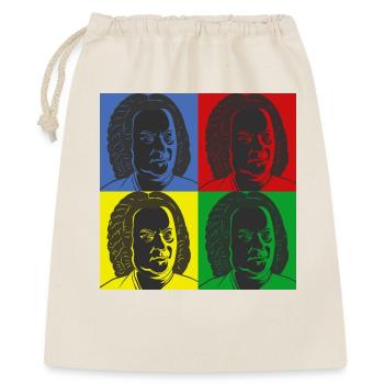 Johann Sebastian Bach in Warhol style - Gift Bag 40 x 50 cm - nature - Front