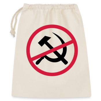 Verboten Kommunismus Schild - Geschenkbeutel aus Baumwolle (40 x 50 cm) - Natur - Vorne
