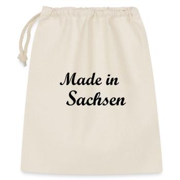 Sachsen - Geschenkbeutel aus Baumwolle (40 x 50 cm) - Natur - Vorne