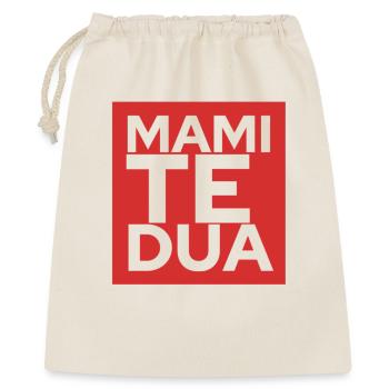 Mami të dua - Geschenkbeutel aus Baumwolle (40 x 50 cm) - Natur - Vorne