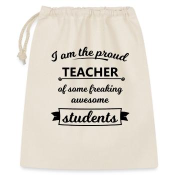 Funny Teacher Sayings - Gift Bag 40 x 50 cm - nature - Front