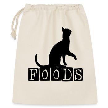cat foods cat humor - Gift Bag 40 x 50 cm - nature - Front