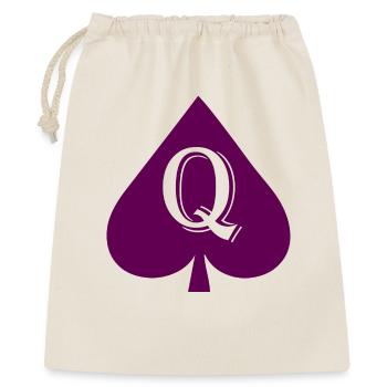 Queen of Spades - Geschenkbeutel aus Baumwolle (40 x 50 cm) - Natur - Vorne