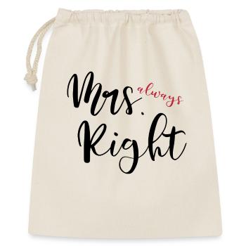 Mrs. always Right - Gift Bag 40 x 50 cm - nature - Front