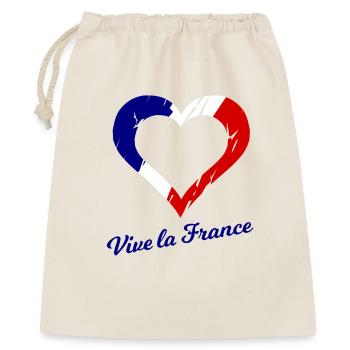 Vive la France - Sac cadeau 40 x 50 cm - nature - Devant