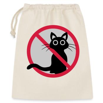 Cat forbidden sign - Gift Bag 40 x 50 cm - nature - Front