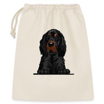 Gordon Setter Hund für spähende Hundeliebhaber - Geschenkbeutel aus Baumwolle (40 x 50 cm) - Natur - Vorne
