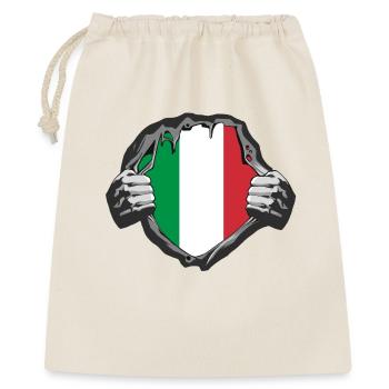 Italien Brust Design - Geschenkbeutel aus Baumwolle (40 x 50 cm) - Natur - Vorne