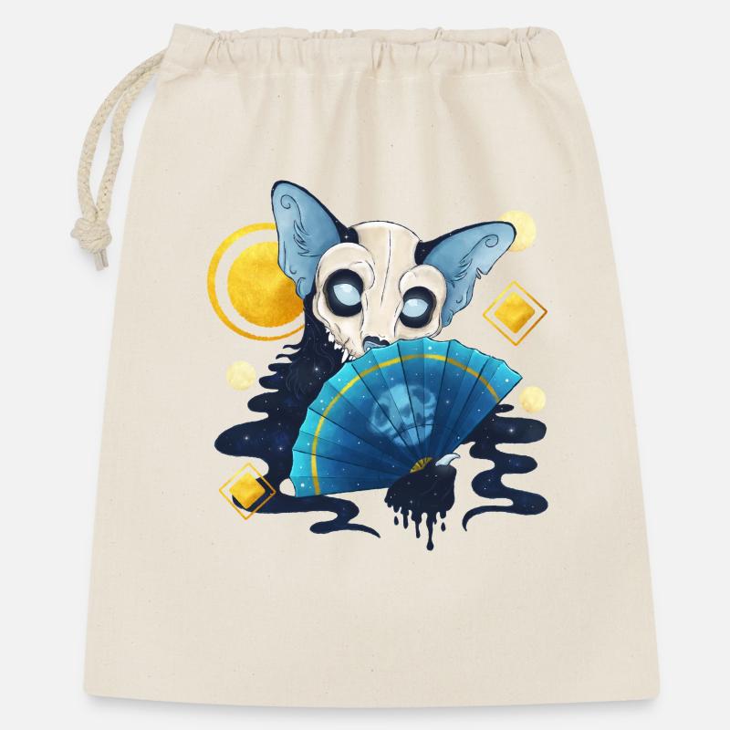Blue Ink Spirits - Ghost Cat Dia De Los Muertos - Gift Bag 40 x 50 cm - nature