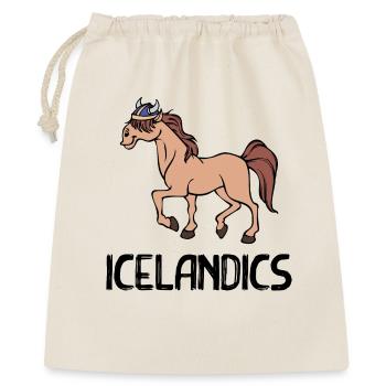 Poulains Chevaux Islandais Chevaux Dire Islandais - Sac cadeau 40 x 50 cm - nature - Devant