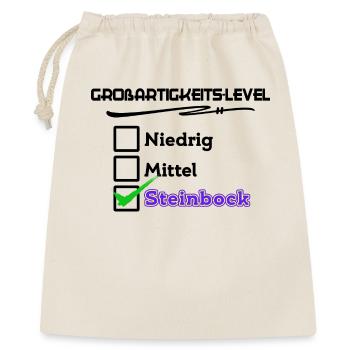 Steinbock Cool Statement Horoskop Astrologie - Geschenkbeutel aus Baumwolle (40 x 50 cm) - Natur - Vorne