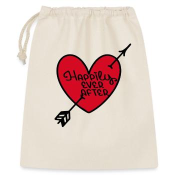 Coeur Rouge Conte Romantique - Sac cadeau 40 x 50 cm - nature - Devant