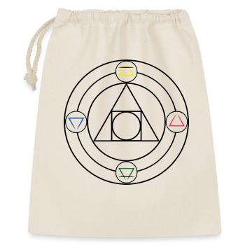 The philosopher's stone and the elements of nature - Gift Bag 40 x 50 cm - nature - Front