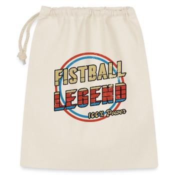 Faustball Legende - Geschenkbeutel aus Baumwolle (40 x 50 cm) - Natur - Vorne