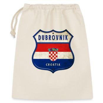 Dubrovnik Croatia flag coat of arms design - Gift Bag 40 x 50 cm - nature - Front