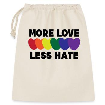 Homo Heart Lgbt Sexuality Statement Relationship - Gift Bag 40 x 50 cm - nature - Front