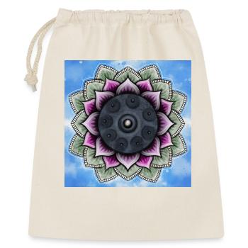 Handpan à la fleur de lotus - Sac cadeau 40 x 50 cm - nature - Devant