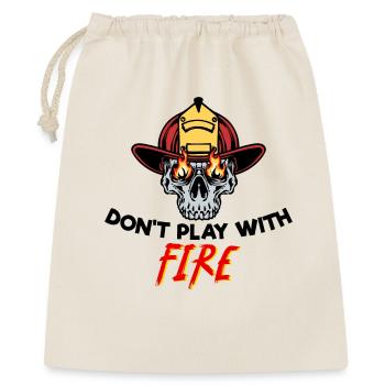 Firefighter Helmet Firefighter Fire Rescuer Statement - Gift Bag 40 x 50 cm - nature - Front