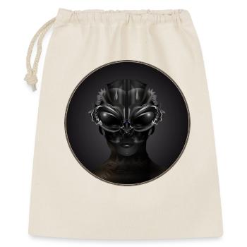 Portrait fantasmé d’un être extraterrestre - Sac cadeau 40 x 50 cm - nature - Devant