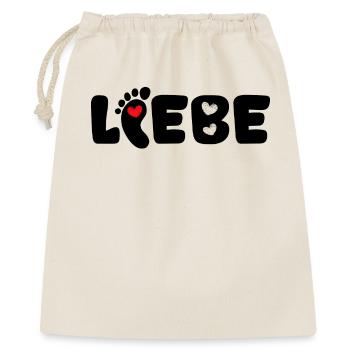 Cœur de mère disant Baby Feet Pregnant Baby Bump - Sac cadeau 40 x 50 cm - nature - Devant