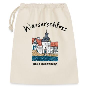 Dortmund, kultiges Wasserschloss Haus Rodenberg - Geschenkbeutel aus Baumwolle (40 x 50 cm) - Natur - Vorne