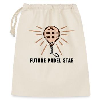 Padel Player Raquette Padel Déclaration de jeu Sport - Sac cadeau 40 x 50 cm - nature - Devant
