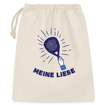 Joueur de raquette Tournoi de Padel Déclaration Sport - Sac cadeau 40 x 50 cm - nature - Devant
