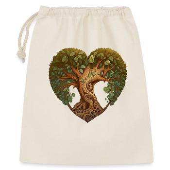 Arbre en forme de cœur, arbre de cœur, cœur de nature - Sac cadeau 40 x 50 cm - nature - Devant