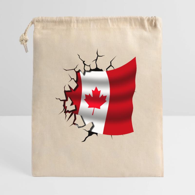 Drapeau du Canada - Canada - Drapeau Broken Design Sac cadeau 40 x 50 cm