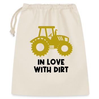 Landwirt Statement Bauernhof Traktor Nutzfahrzeug - Geschenkbeutel aus Baumwolle (40 x 50 cm) - Natur - Vorne
