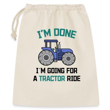 Farmer Tractor Statement Farm Agriculture - Gift Bag 40 x 50 cm - nature - Front