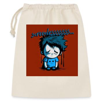 Geek - Screenlessssss 01 - Geschenkbeutel aus Baumwolle (40 x 50 cm) - Natur - Vorne