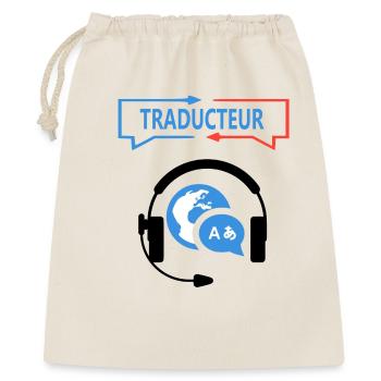 Traducteur - Sac cadeau 40 x 50 cm - nature - Devant
