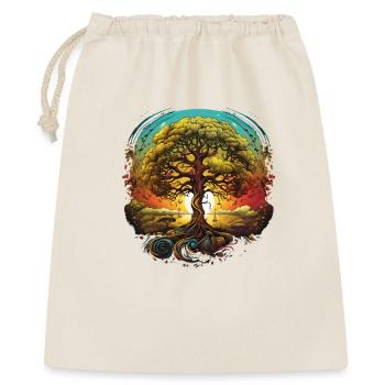 Chemise de l’Arbre de Vie dans la Nature du Coucher de Soleil - Sac cadeau 40 x 50 cm - nature - Devant