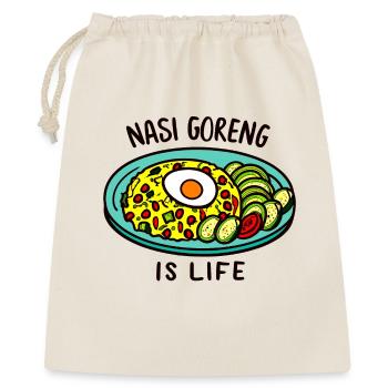 Nasi goreng is life! - Gift Bag 40 x 50 cm - nature - Front