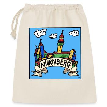 Nuremberg - Pop-Art - Franconien - Sac cadeau 40 x 50 cm - nature - Devant