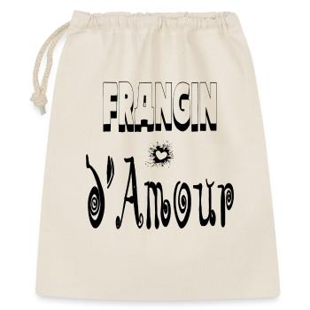 Frangin Amour Cœur Frère - Sac cadeau 40 x 50 cm - nature - Devant