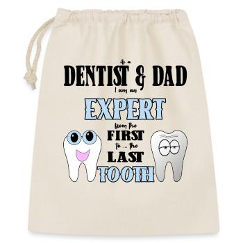 Dentiste papa dentiste papa cadeau - Sac cadeau 40 x 50 cm - nature - Devant