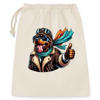 Conception du pilote Rottweiler - Sac cadeau 40 x 50 cm - nature - Devant