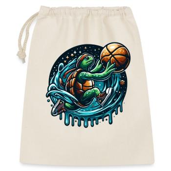 Basketball Turtle Dunking Gift - Gift Bag 40 x 50 cm - nature - Front
