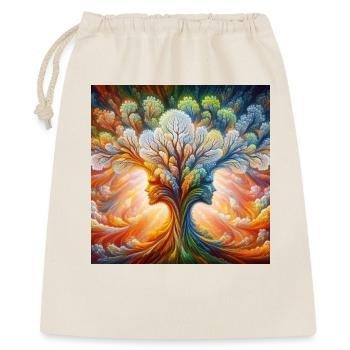 Arbre de Vie - Sac cadeau 40 x 50 cm - nature - Devant