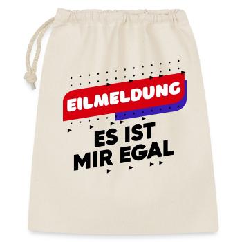 Funny Chill Statement I Don't Care Attitude - Gift Bag 40 x 50 cm - nature - Front