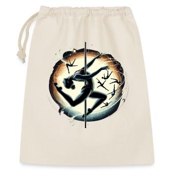 Pole Dance Acrobatic Woman Sports Gift - Gift Bag 40 x 50 cm - nature - Front