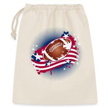 Football Graffiti Motif with American Flag - Gift Bag 40 x 50 cm - nature - Front